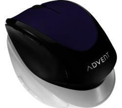 ADVENT AMWLPP15 Wireless Optical Mouse - Purple